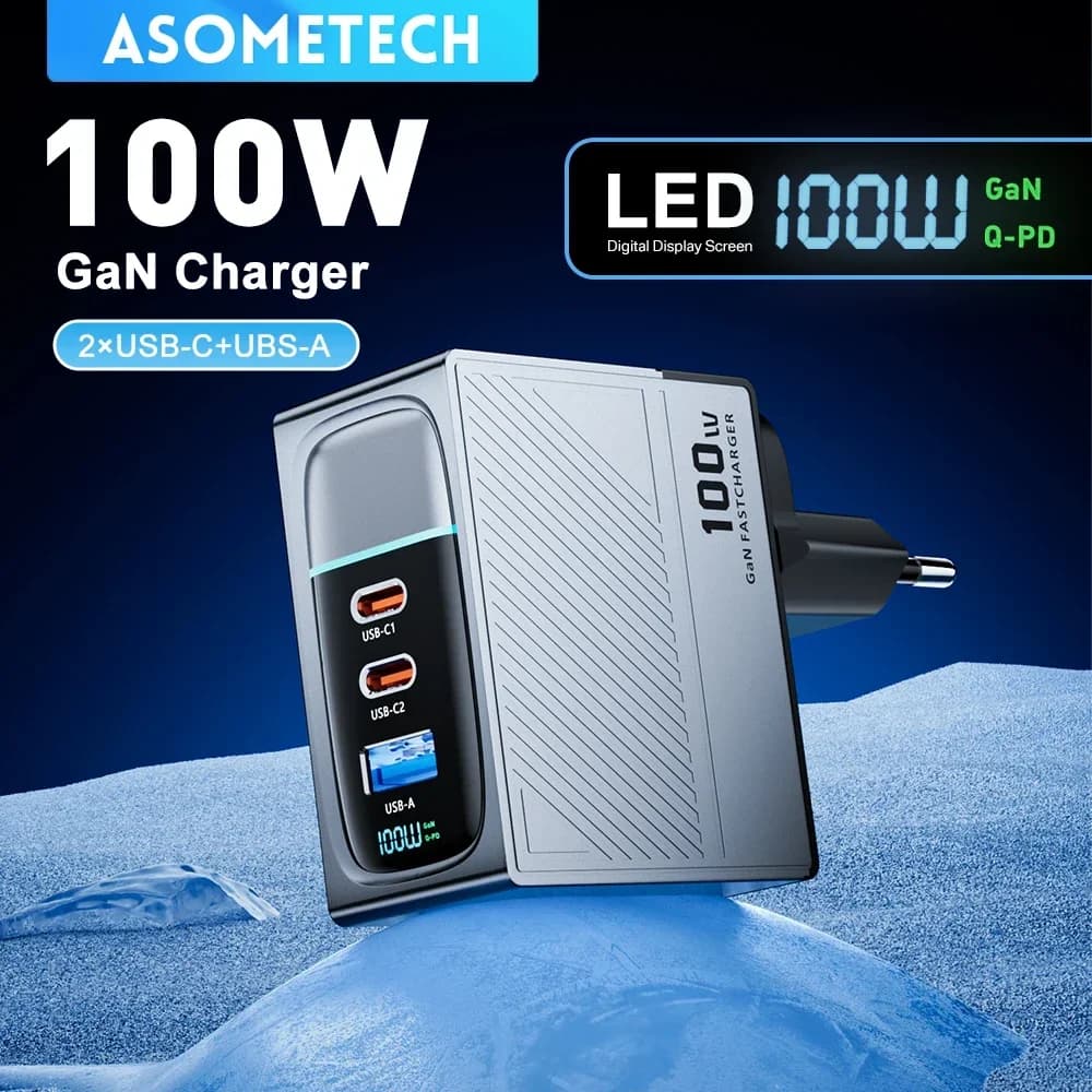 100 W GaN USB-Ladegerät PD QC 4.0 für iPhone Samsung & mehr